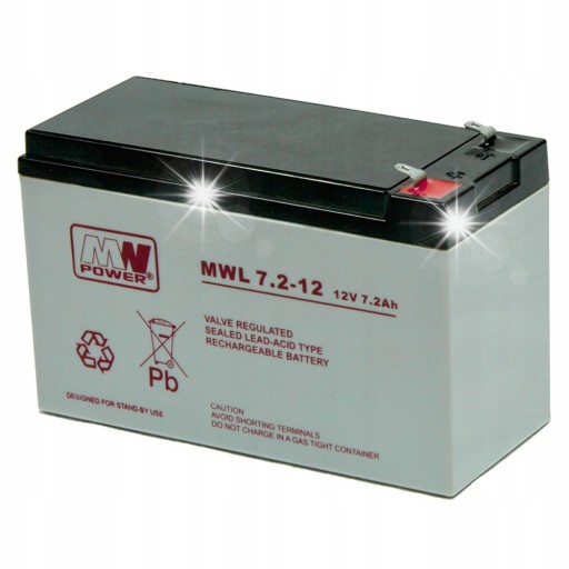 Необслуживаемая батарея agm 12 в 7,2 ач, сигнализация ибп