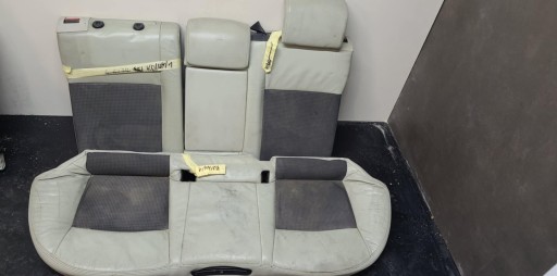 hinten Sitz heck SAAB 93 9-3 II BIALO schwarze Halbleder KOMBI