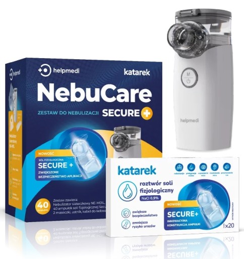 Набір для розпилення HelpMedi NebuCare Secure+, білий