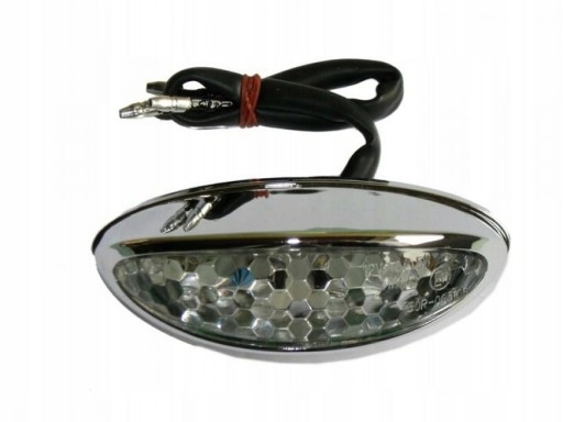 022-2 - ЗАДНІЙ ЛІХТАР УНІВЕРСАЛЬНИЙ СКУТЕРИ КВАДРОЦИКЛИ-ХРОМ LED