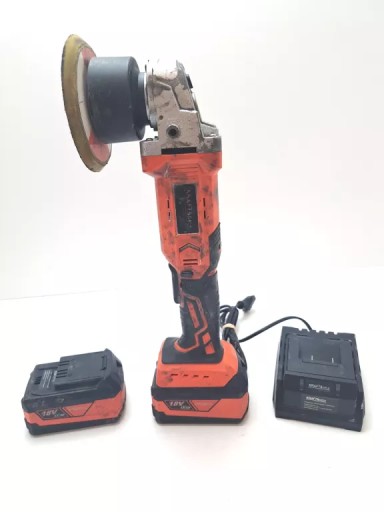 АКУМУЛЯТОРНА ПОЛІРУВАЛЬНА МАШИНА 18V PROSERIES KRAFT&DELE + 2 БИТІ + ЦВЯХ