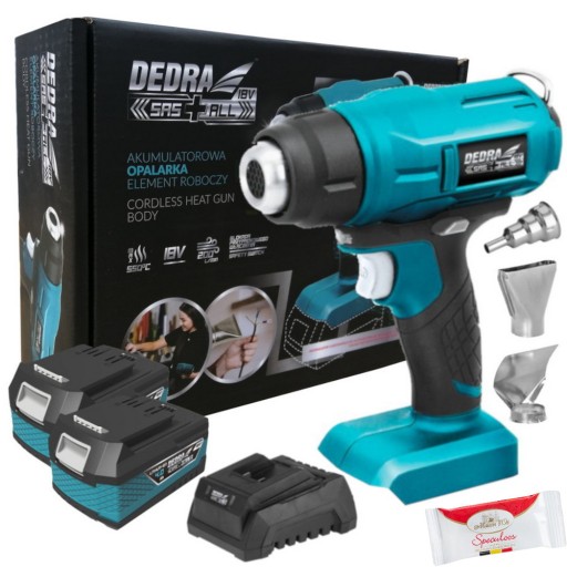 АККУМУЛЯТОРНАЯ ТЕПЛОВАЯ ПИСТОЛЕТКА SAS+ALL + АККУМУЛЯТОР 2x4 Ач + ЗАРЯДНОЕ УСТРОЙСТВО