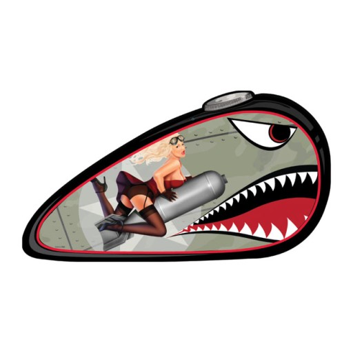 Наклейка Pin-Up Hot-Rod Bobber WWII bomber