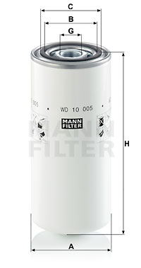 10 005 - МАСЛЯНИЙ ФІЛЬТР MANN-FILTER WD10005 NEW HOLLAND TCE