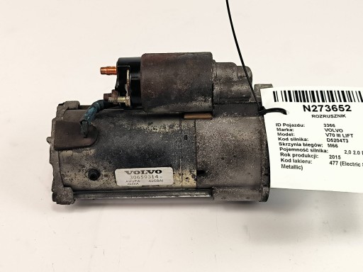 starter 30659314 2.0 D4 VOLVO V70 III LIFT