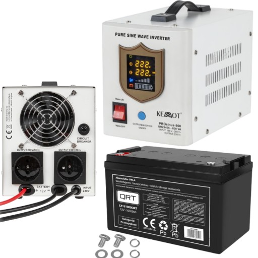 Аварийный источник питания ибп аварийный источник питания для печи co 800 12 в + 100 ач agm