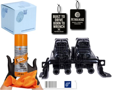 BLUADM51491#ECS-PCP+K - Котушка запалювання mazda mx-5 1.8 00- blue print #petrolhead pro+ kit4