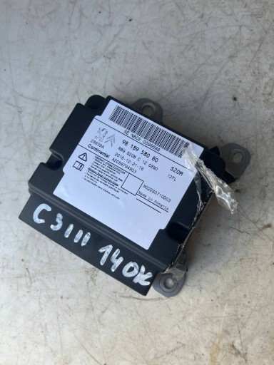 SENSOR modulo airbag CITROEN C3 III 9818958080 OK