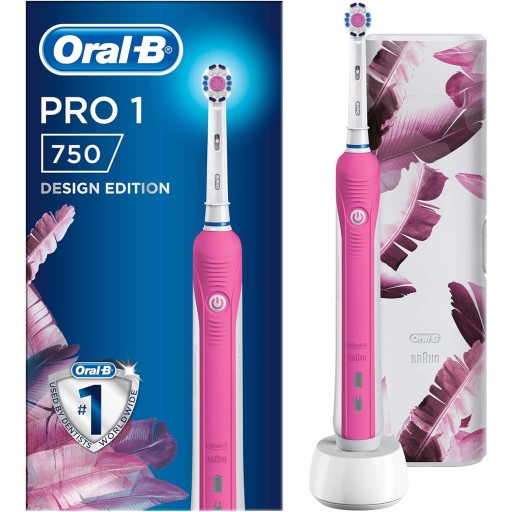 ELEKTRICKÁ ZUBNÁ KEFKA ORAL-B PRO 1 RUŽOVÁ + PUZDRO DESIGN EDITION