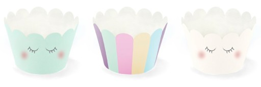 Форми для мафінів 6 шт різнокольорові