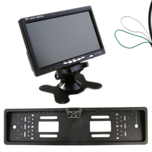 Монітор 7 дюйм (ІВ) камера в рамці спереду і ззаду світлодіодний комплект