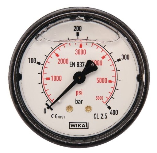 MA63400B04PLGF - Манометр ø63mm 0-400 бар заднее соединение 1/4