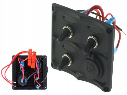 M-10001 - ПАНЕЛЬ ПЕРЕМИКАЧІВ 12V SPST / ON-OFFX3 1XGZ