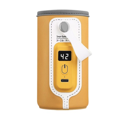 Підігрівач для пляшок з PU шкіри, 3 регулювання