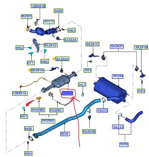 1724329 - Фильтр твердых частиц FORD KUGA Mk1 2.0 L TDCi
