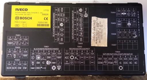 5801599811 - Электроника контроллер кузовной компьютер iveco stralis hi-way at/as e5 e6
