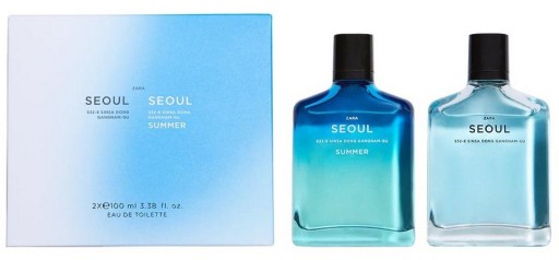 zara seoul summer woda toaletowa 100 ml   zestaw