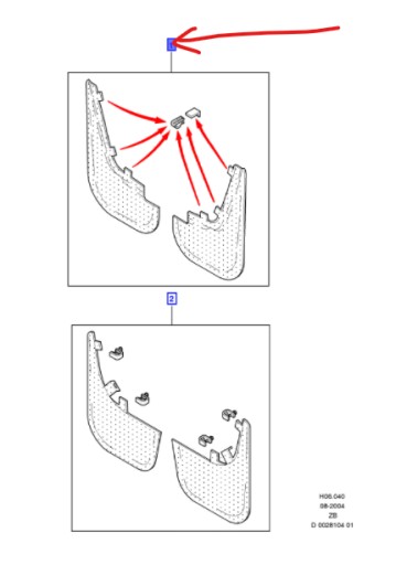 ЗАДНИЕ КЛАПАНЫ ДЛЯ FORD FIESTA Mk6 2002-2008 гг.