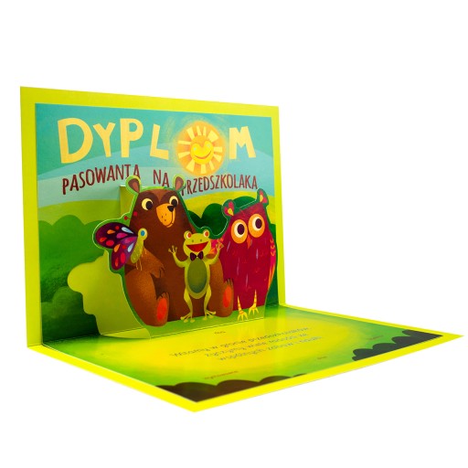 СЕРТИФІКАТ ЗАКІНЧЕННЯ ДОШКІЛЬНОГО УЧЕННЯ 3D рухомі очі