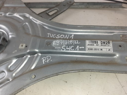 mechanism windows Tucson Hyundai and right front