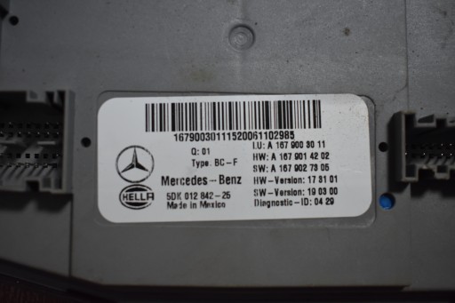 IDEALNY module control unit KOMFORTU MERCEDES W167 1 9