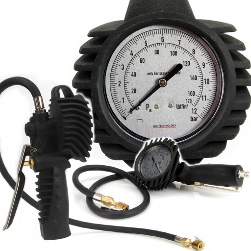 КОЛЕСНЫЙ НАСОСНЫЙ ПИСТОЛЕТ С МАНОМЕТРОМ 0-12BAR