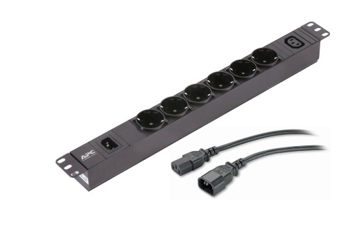 Мережевий роз’єм apc epdu1010b-sch pdu 7 x 1u чорний