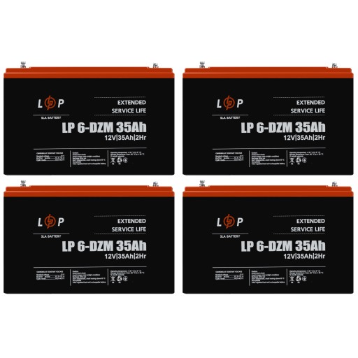 Тяговий акумулятор agm lp 6-dzm 12v 35ah для скутера коляски