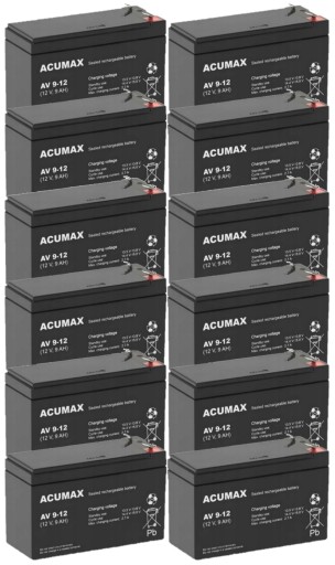 Tbc49 батареї набір батарей для ups apc eaton powerwalker 12x av 9-12