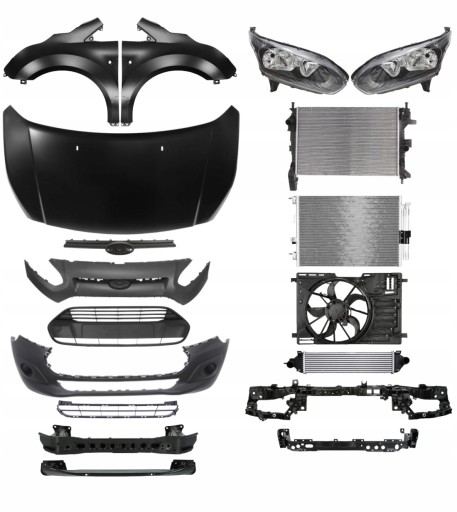 1538 - Ford Transit Tourneo Connect 2013 - КАПОТ, ФОНАРЬ РЕМНЯ