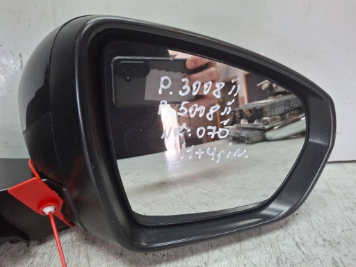 mirror exterior right 15 PIN PEUGEOT 3008 II 5008 II 2016