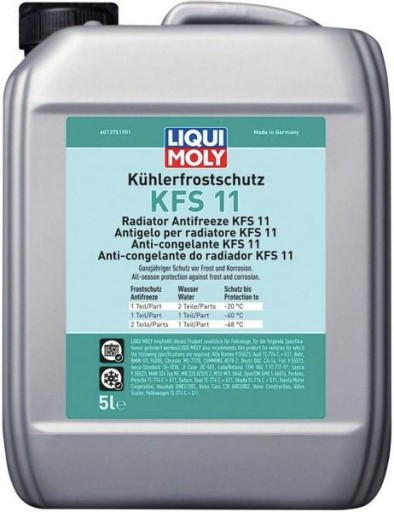 LIQUI MOLY ХЛАДАГЕНТ KFS 11 КОНЦЕНТРАТ 5Л