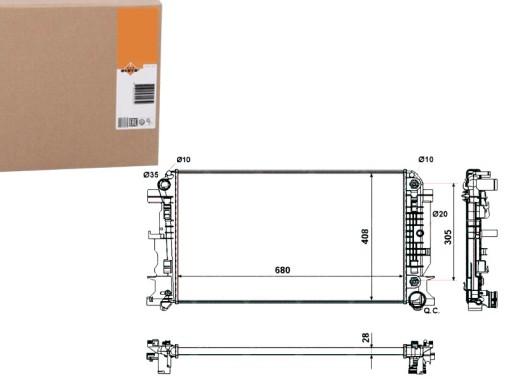 NRF53833(EXT) - РАДИАТОР NRF MERCEDES SPRINTER 06 - АВТОМАТИЧЕСКИЙ С ОХЛАЖДЕНИЕМ