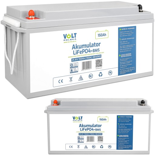 Lifepo4 bms акумулятор 150ah 25.6v 150a необслуговуваний для човна-кемпера