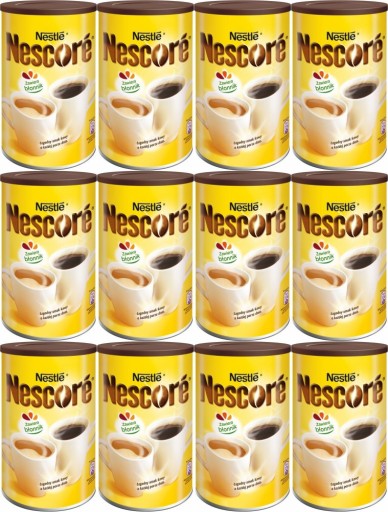 Kawa rozpuszczalna Nestlé Nescore z magnezem puszka 260g x12