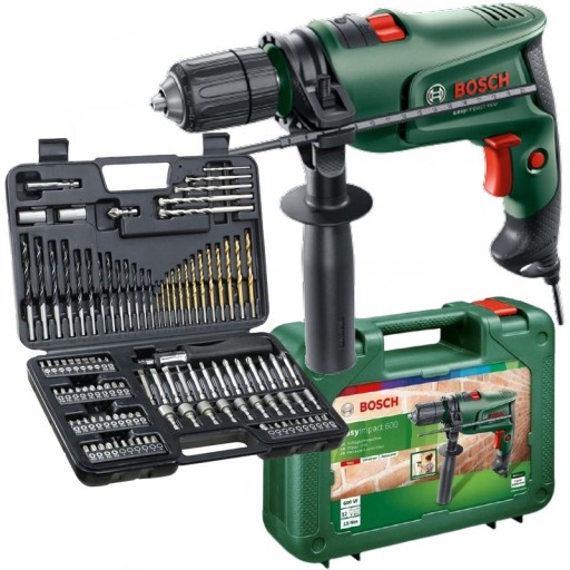 ПЕРФОРАТОР BOSCH 600W EASYIMPACT + АКСЕССУАРЫ