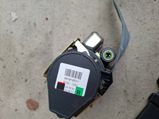 AUDI TT 8N tension belt safety right 8N8857706G grey