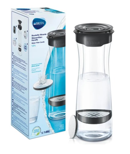 Bouteille BRITA Fill & Serve Graphite + Filtre à eau BRITA 3