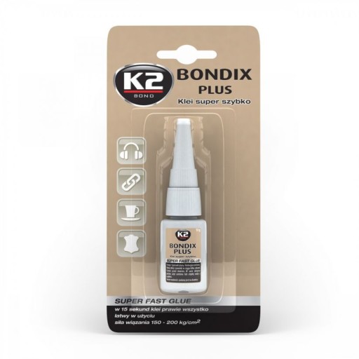 K2 BONDIX PLUS klej cyjanoakrylowy 10g