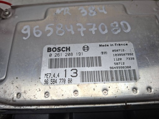 Centralina Motore 0261208191 9658477080 9649998380 CITROEN PEUGEOT 1.6 16V