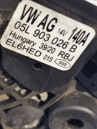 VW PASSAT B8 alternator 05L903026B