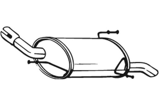 BOS185-615 - ГЛУШНИК ЗАДНЬОЇ ВИКЛОПНОЇ СИСТЕМИ BOSAL OPEL CORSA C 1.0 09/00-12/09