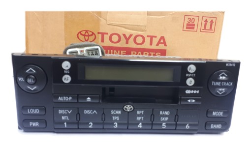 08600-00964 - Подлинная радио кассета W78413 TOYOTA CAMRY CALICA