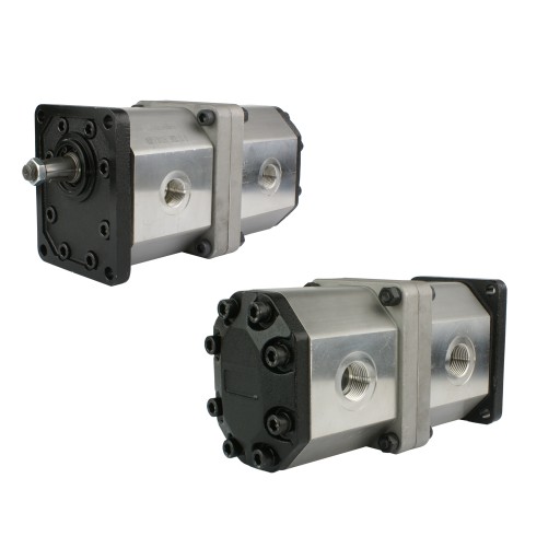 A1.40.10.3410 - 2-секционный шестеренчатый насос правый 33/33 cm3 HYDROLIDER