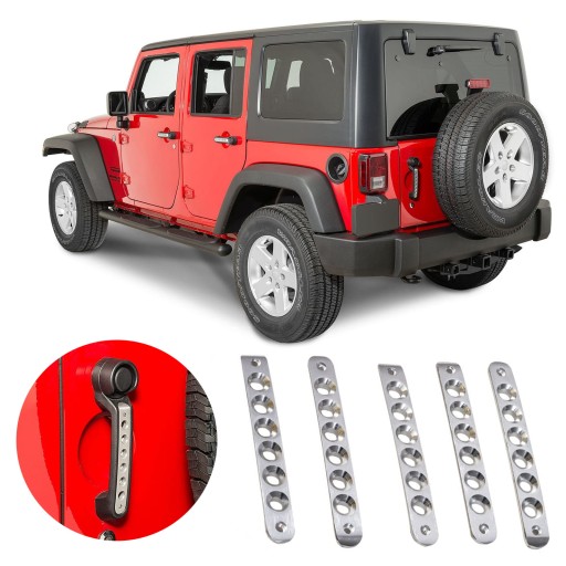 JEEP WRANGLER JK 4D АЛЮМИНИЕВЫЕ ДВЕРНЫЕ РУЧКИ