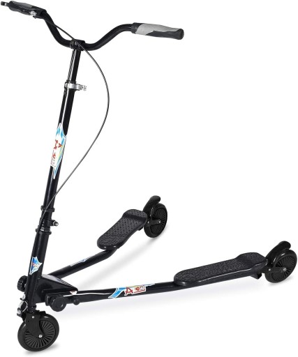 Самокат AOODIL SP01, чорний, 3 колеса