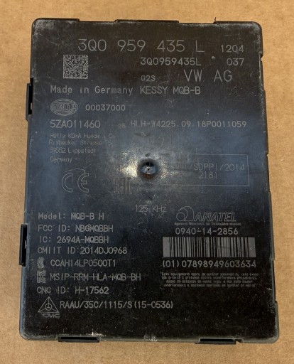 Vezerlő egység modul KESSY VW SKODA AUDI 3Q0959435L eredeti