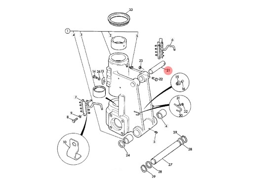 НИЖНІЙ ШТИФТ ПРИВОДУ BOOM 811/80020 JCB 3CX 4CX