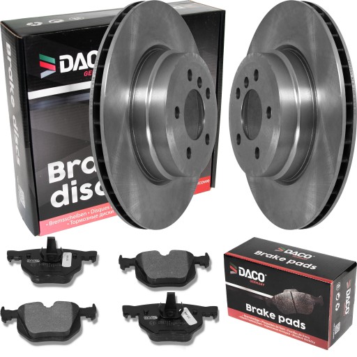 600337 - Диски і колодки Daco BMW X5 E70 07-345x24 V задній