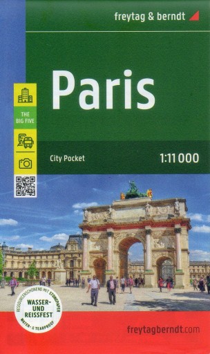 Paryż Paris plan miasta 1:11 000 Freytag&Bernd